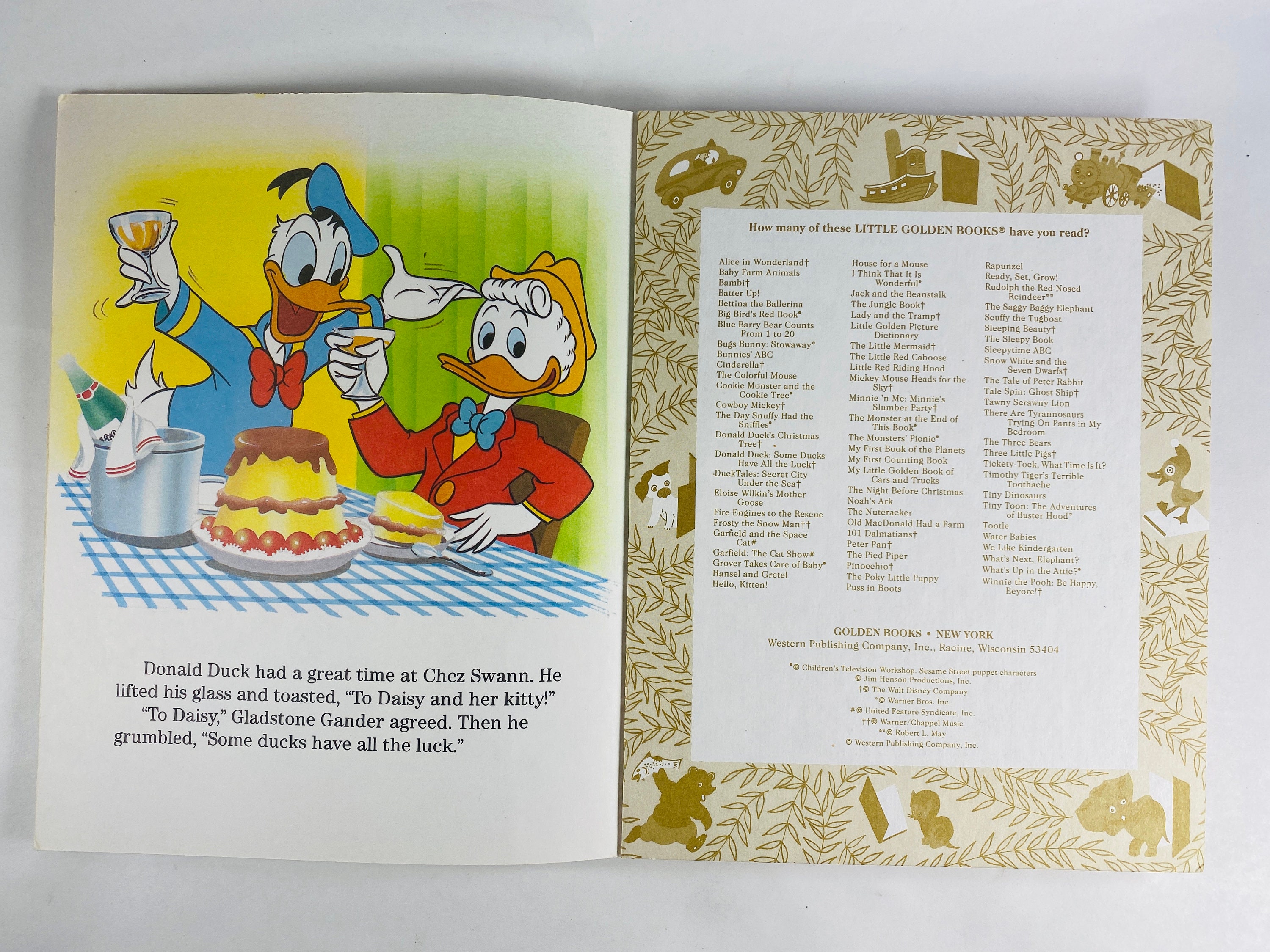 1987 Donald Duck Vintage Little Golden Book by Walt Disney - Etsy
