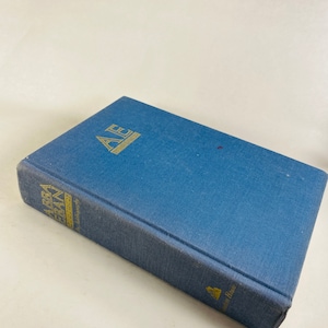 Abba Eban biography EARLY PRINTING vintage book circa 1977 about this Deputy Prime Minister of Israel  Jewish gift Home bookshelf blue decor