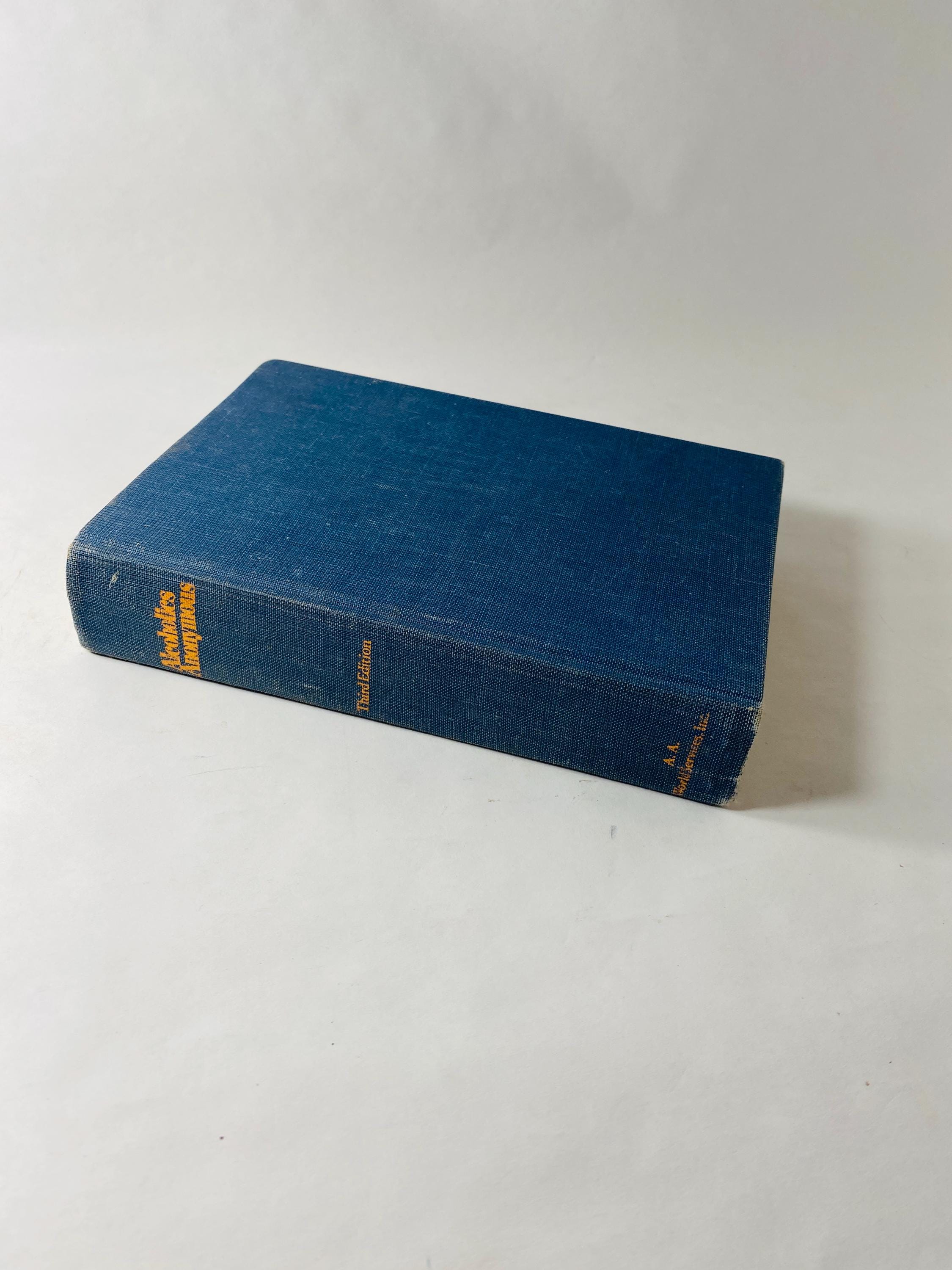 Alcoholics Anonymous Big Book Third Edition, Vintage Book