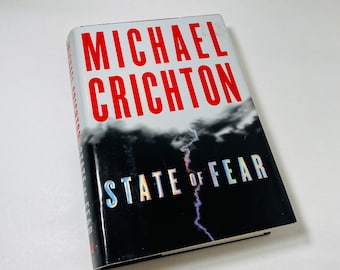 State of Fear by Michael Crichton FIRST EDITION vintage book circa 2004 author of Jurassic Park