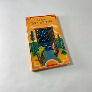 Last Battle Chronicles of Narnia by CS Lewis Lion the Witch and the Wardrobe vintage paperback book circa 1976 science fiction Fantasy