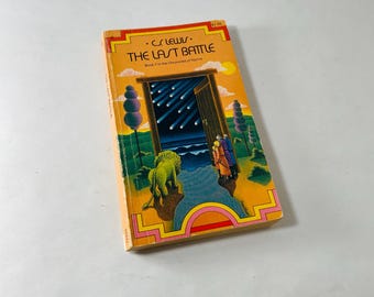 Last Battle Chronicles of Narnia by CS Lewis Lion the Witch and the Wardrobe vintage paperback book circa 1976 science fiction Fantasy