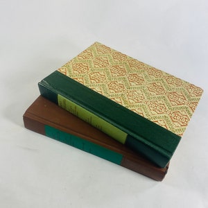 Beautiful Reader&#39;s Digest vintage book set lot Rainbow multi-colored lot circa 1970s featuring patterned covers. Home decor instant library