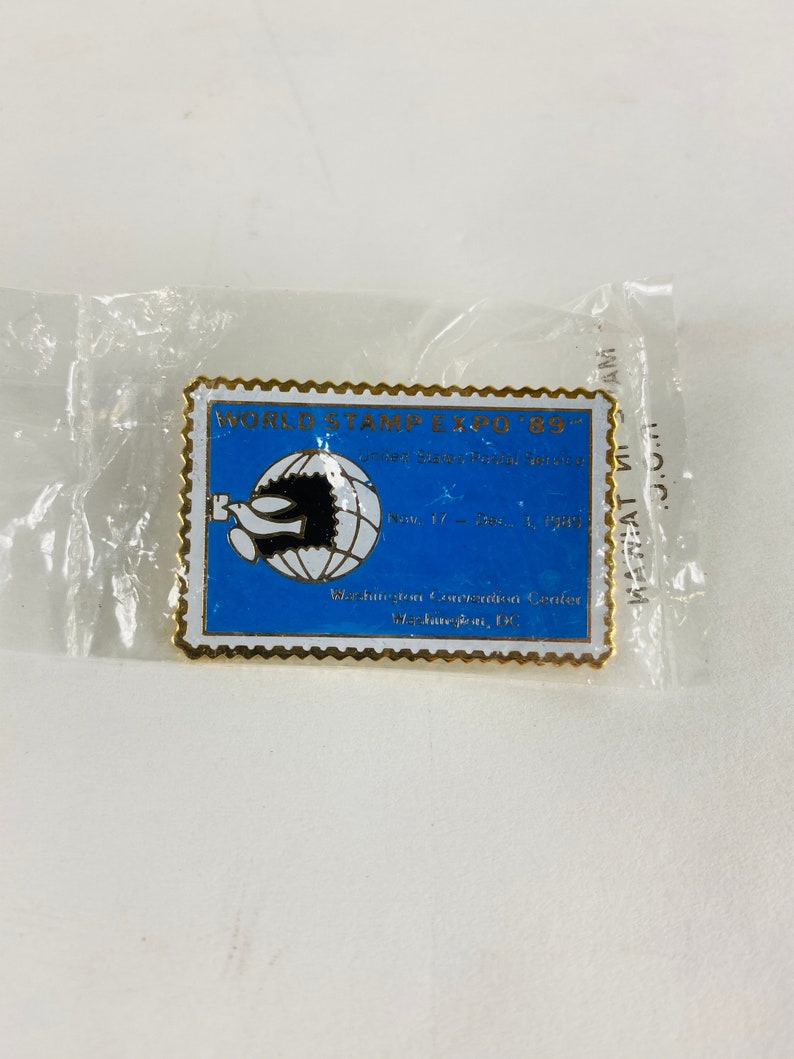 stamp postal lapel Mail Accessory 1980s Olympics Love Post Office /& Mail Carrier Vintage enamel pins