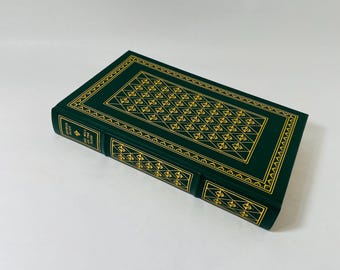 1980 Mill On The Floss vintage leather Victorian Franklin Library book by George Eliot about conflict between personal desire and moral duty