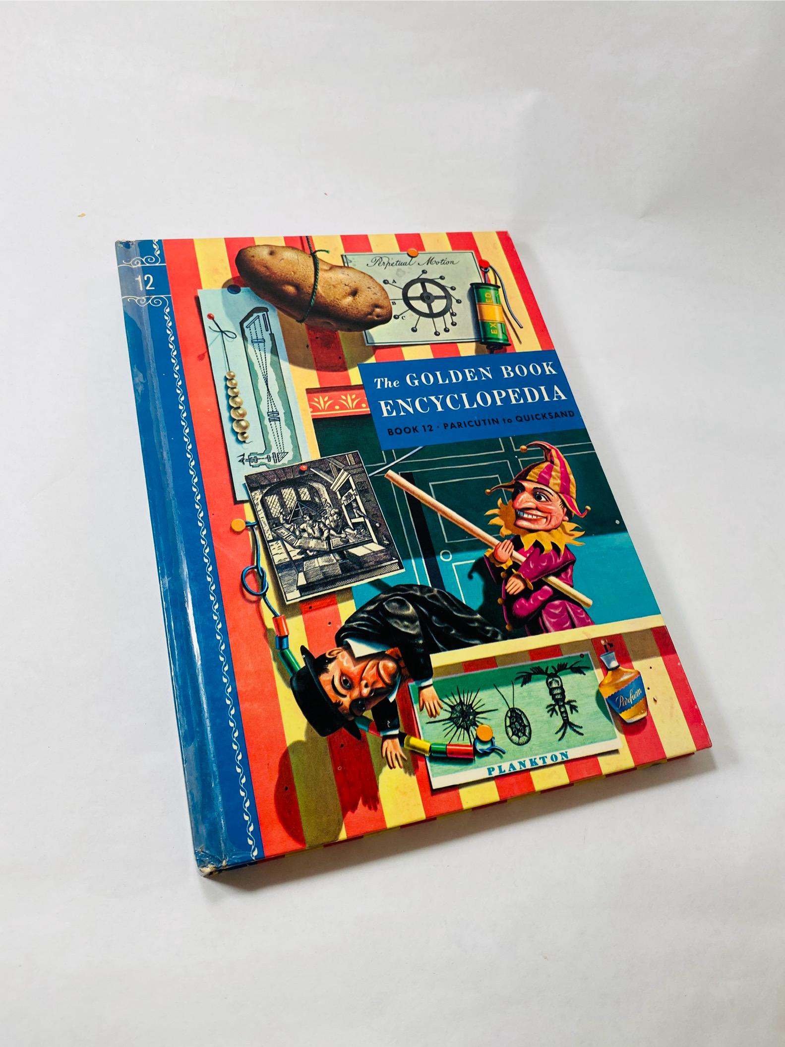 1959 Golden Book Encyclopedia Vintage Book Volumes 13-16 Grabbits
