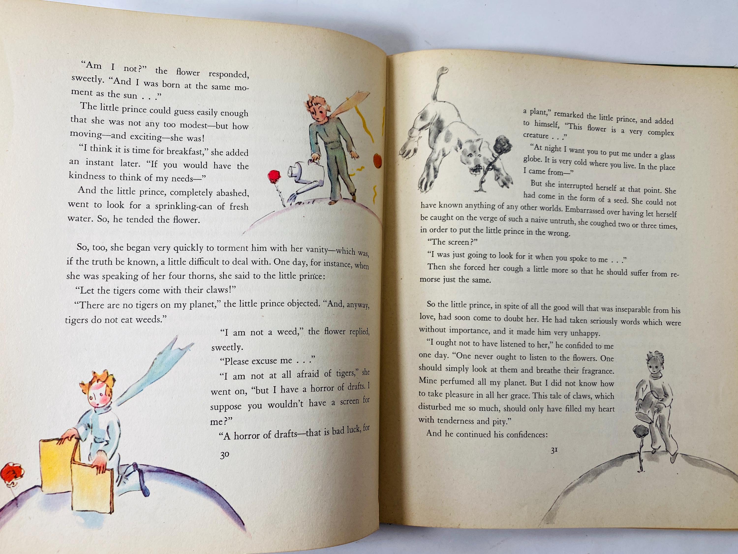 The Little Prince FIRST EDITION Third Printing Vintage Book Circa