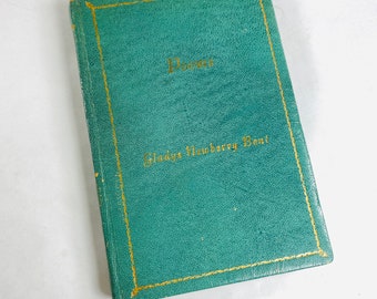 Gladys Newberry Bent married Charles Edward RARE poetry book SIGNED by Grace circa 1957 Manchester Connecticut Los Angeles California Pomona