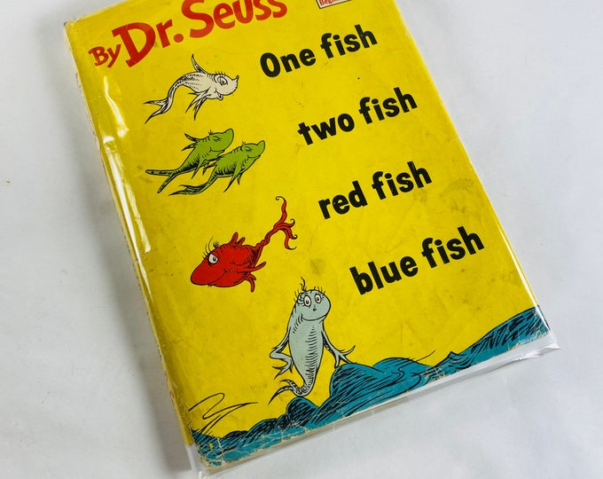 FIRST EDITION Vintage Dr. Seuss Book One Fish Two Fish Red - Etsy