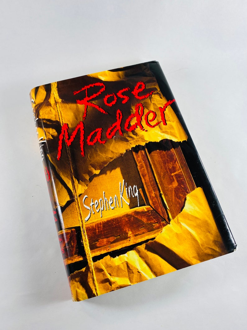 Rose Madder FIRST EDITION vintage book by Stephen King circa 1997 Horror story about the savage terror of a husbands quest to kill his wife image 1