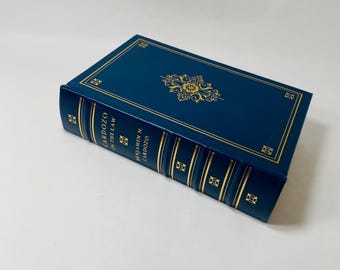 Cardozo on the Law Vintage blue leather bound book graduation gift decor civil rights criminal contracts torts estates attorney litigator