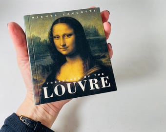 Vintage Louvre art book of painters and masters small paperback of photographic reproductions circa 1993