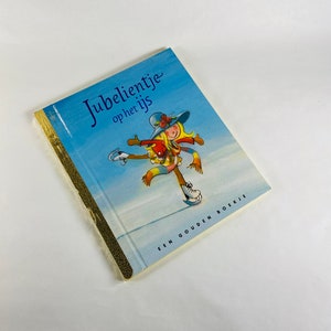 FIRST EDITION Vintage holländische kleines goldenes Buch Jubelientje op het ijs Geschenk für den besten Freund