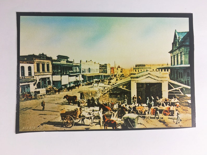Vintage Houston Texas Postcard Circa 1906 Looking East From Etsy