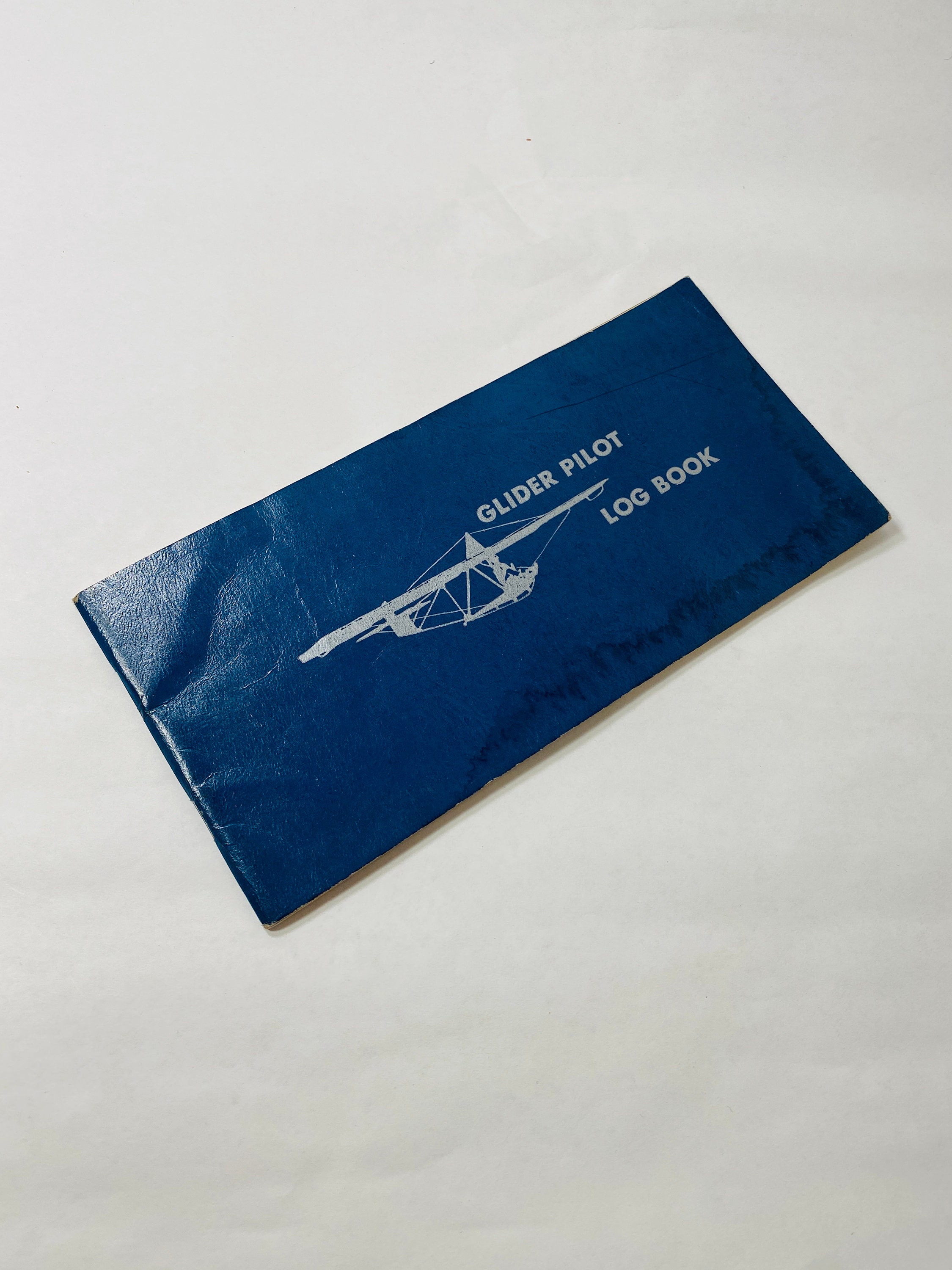 Glider Pilot Flight Record and Log Book Vintage Record Book Circa