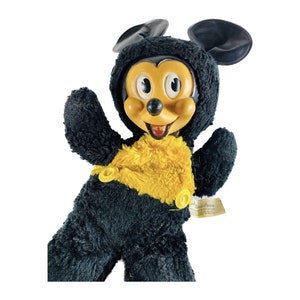 Original Mickey Mouse vintage Disney collectible circa 1950 Gund Sani-Foam Rubber Face plush doll J Swedlin New York gift