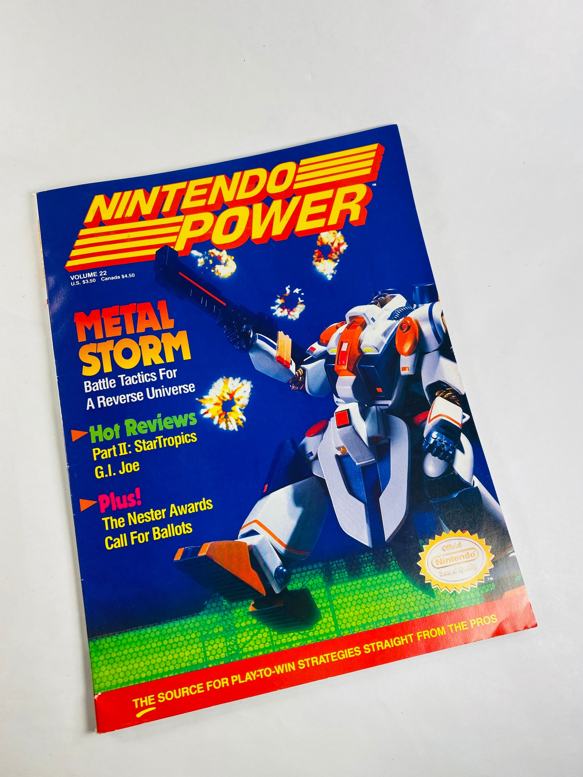 1990 Vintage Nintendo Power Magazine Featuring Video Game