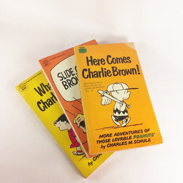 Charlie Brown Books Etsy