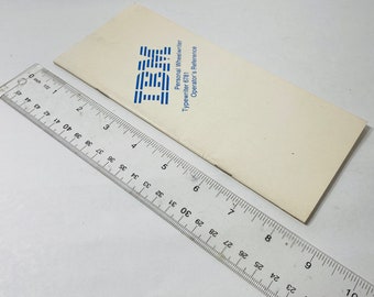 ポケット IBM Vintage Typewriter Operator Booklet 6781 Personal Wheelwriter