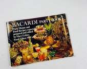 1969 Bacardi Party Book Vintage home bartender booklet RARE rum Collectible House warming gift mid century mod Fresca Pepsi Coca-Cola Tab