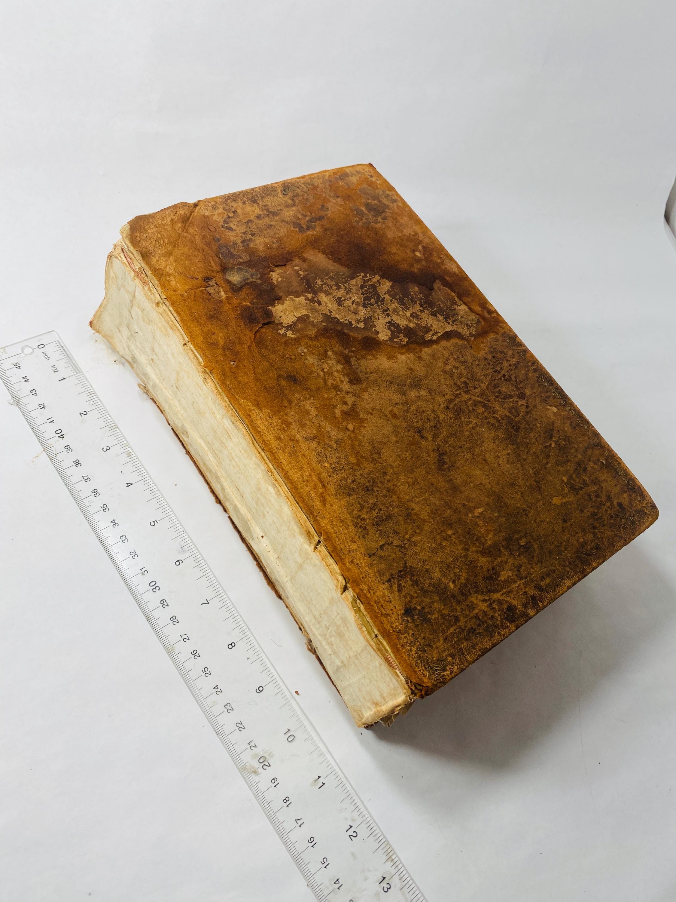 1833 Holy Bible King James Old & New Testament Susan John Gates Peck ...