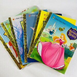 Vintage Disney Little Golden Books Sleeping Beauty Dump Truck Bolt Winnie the Pooh Scuffy Dumbo Princess