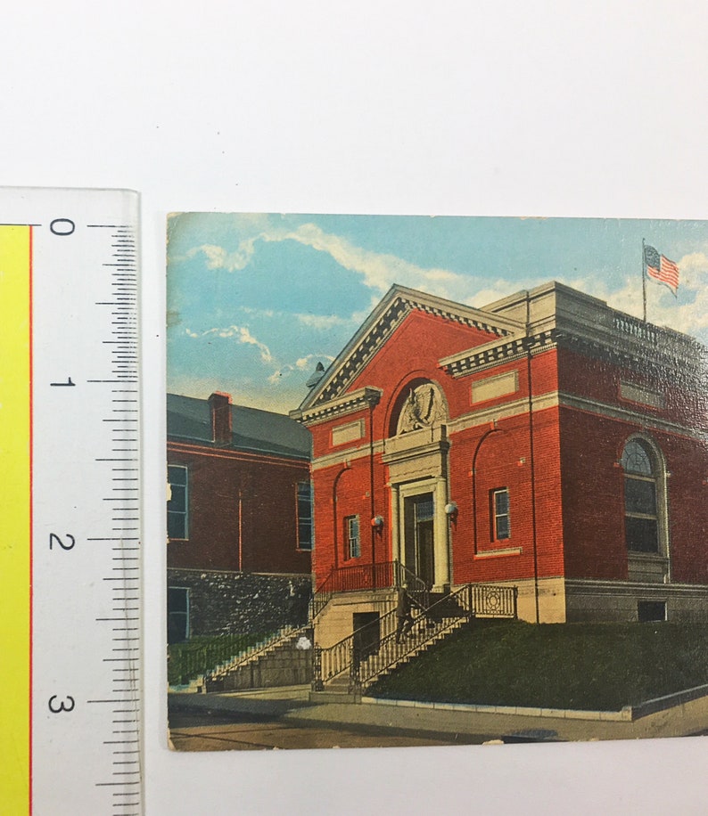 Hagerstown Maryland Post Office Postcard. Vintage Linen Etsy
