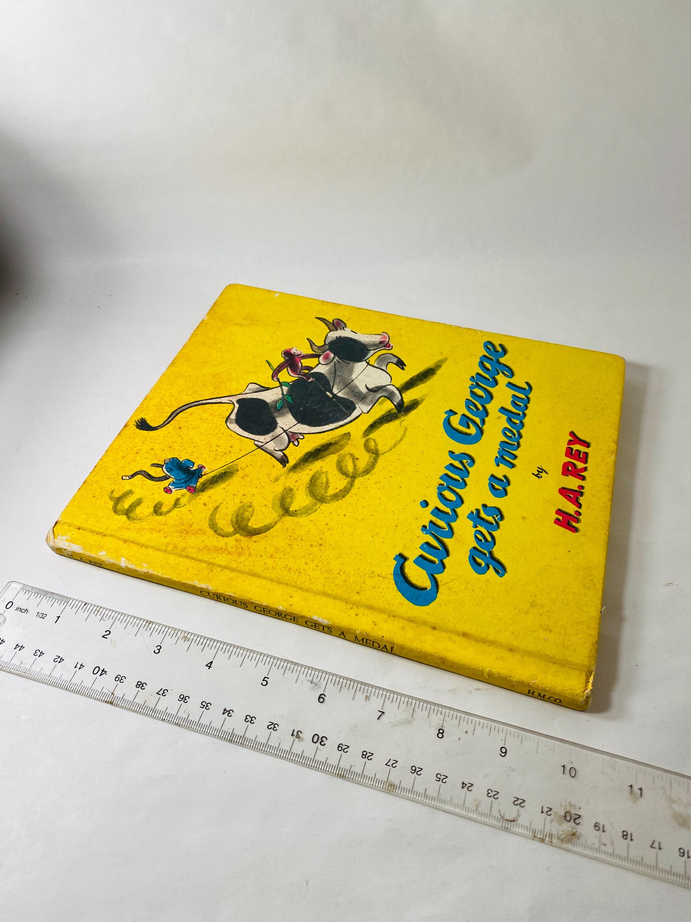 Curious George Gets a Medal Vintage Children's Book Illustrated by HA ...