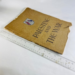 1941 Vintage Palestine and the War SCARCE British Axis powers propaganda  Olympia edition Martin Feuchtwanger Tel Aviv Israel