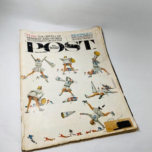 PT 109 Ordeal of Kennedy and His Men as Castaways Under Fire Saturday Evening Post November 25 1961 vintage magazine