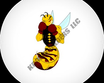 Boxing Bee/ Wasp PNG