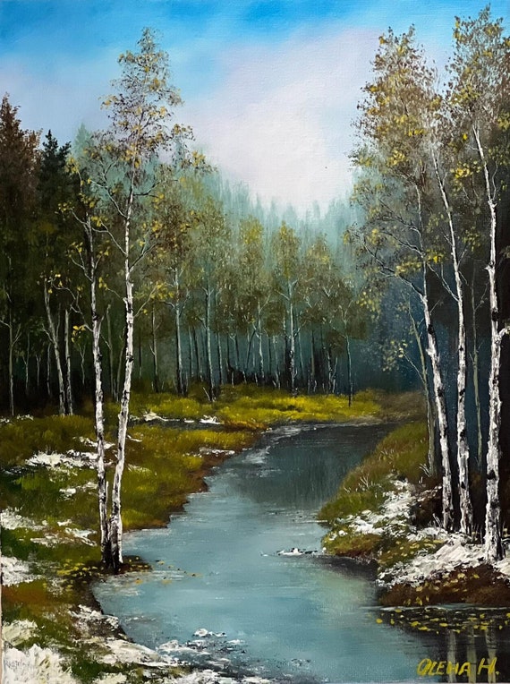 Spring, 12x16 Canvas, Framed, Oil Painting - Etsy