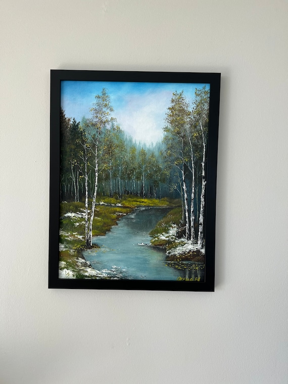 Spring, 12x16 Canvas, Framed, Oil Painting 