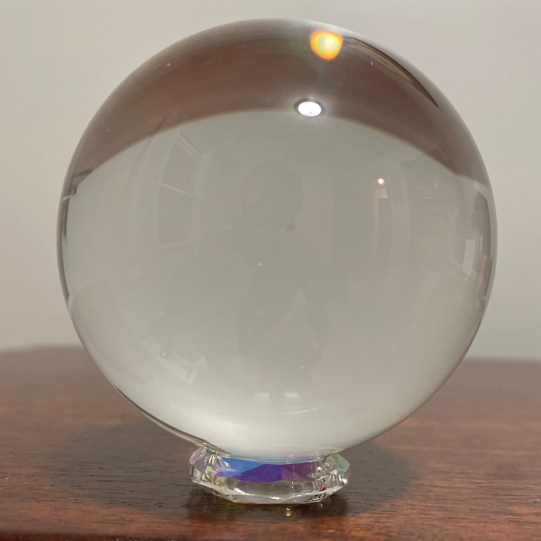 80 MM Real Quartz Crystal Ball W Crystal Ball Reading Instructions