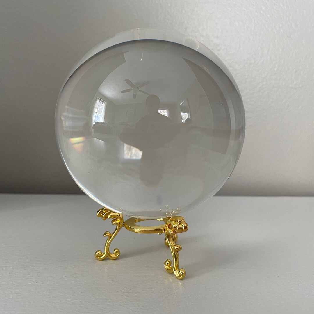 100 MM Real Quartz Crystal Ball W Crystal Ball Reading Etsy