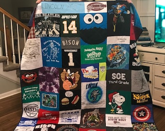 Custom T-Shirt Memory Quilt - Double Sized Keepsake