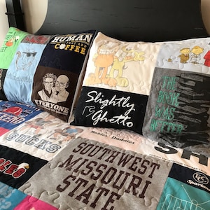 Quilted T-shirt Pillow Sham