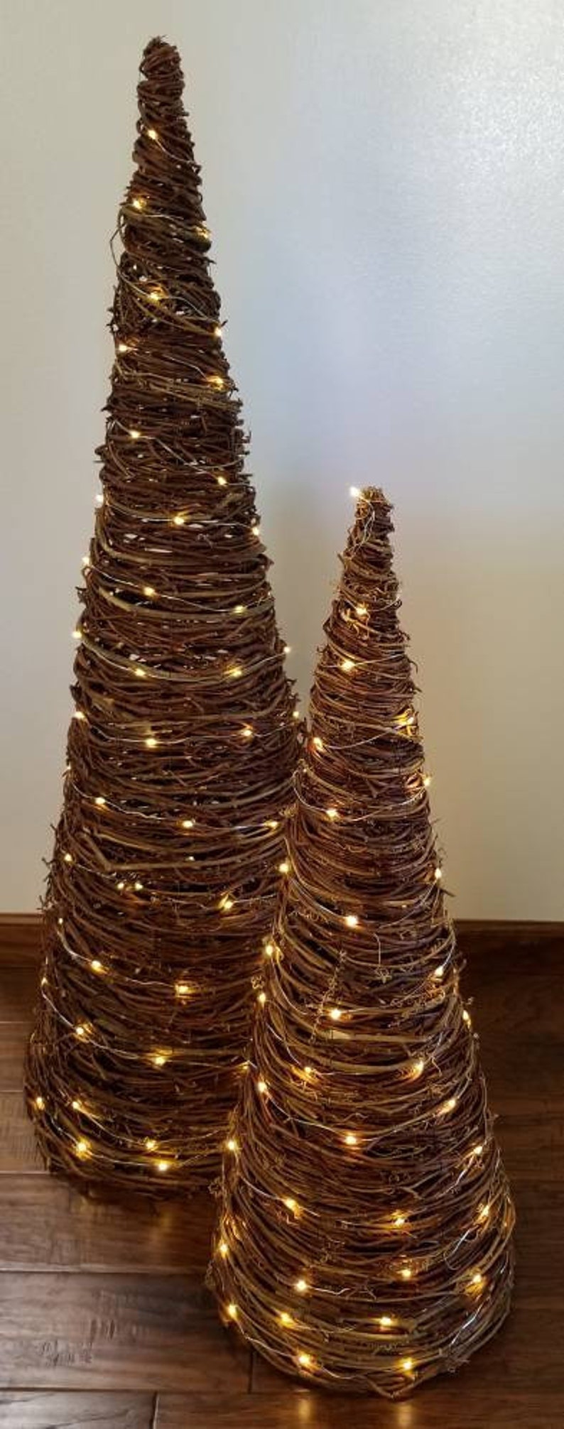 Grapevine Vine Tree Primitive Outdoor Christmas Porch Etsy