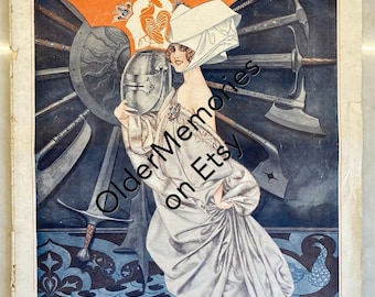 Original 1917 Revista francesa rara La Vie Parisienne