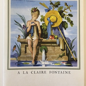 Vintage French Menu