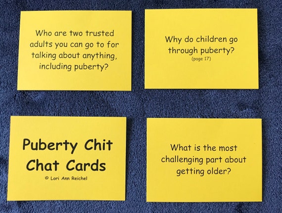 Puberty Chit Chat Cards Also Available On Ios Products As The Etsy Puberty Chit Chat Cards Also Available On Ios Products As The Etsy