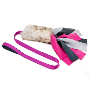 MEDIUM Sheepskin long webbing with fleece stripes