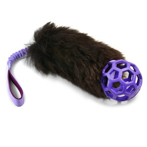 Elastico in pelle di pecora MEDIO con rullo Hol-ee JW Pet