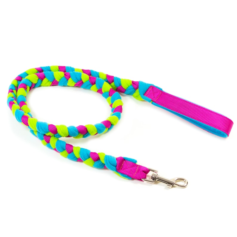 Agility Leash Fleece Braided Etsy
