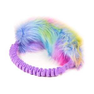 MEDIUM Faux fur bungee ring