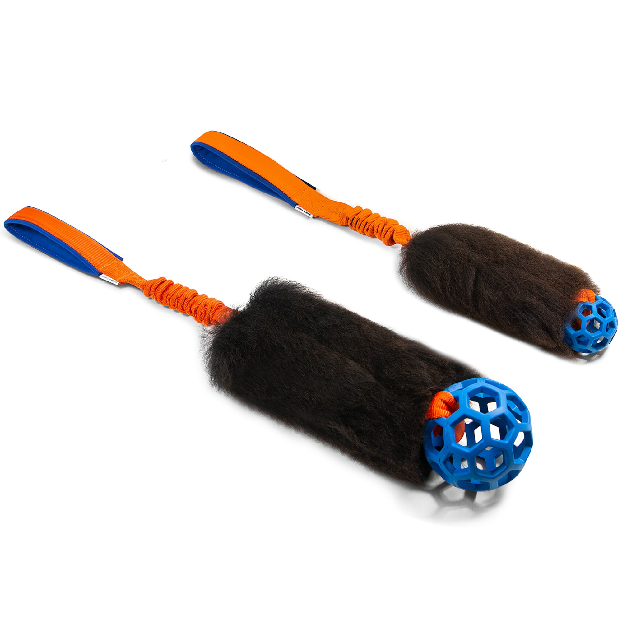 MEDIUM Fur Tug Dog Toy Sheepskin with Flexible Handle and JW Etsy