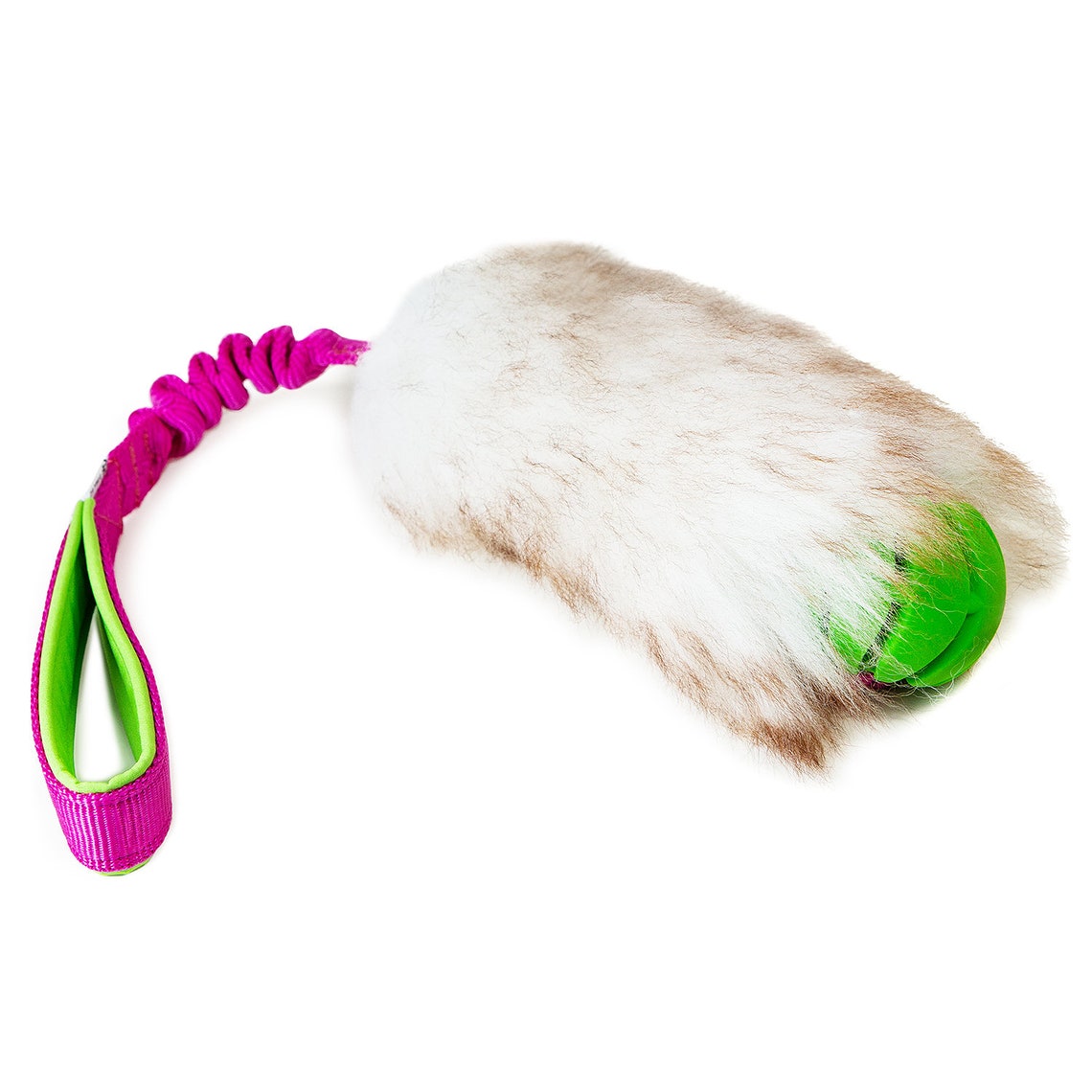 MEDIUM Fur Tug Dog Toy Sheepskin With Flexible Handle and Etsy