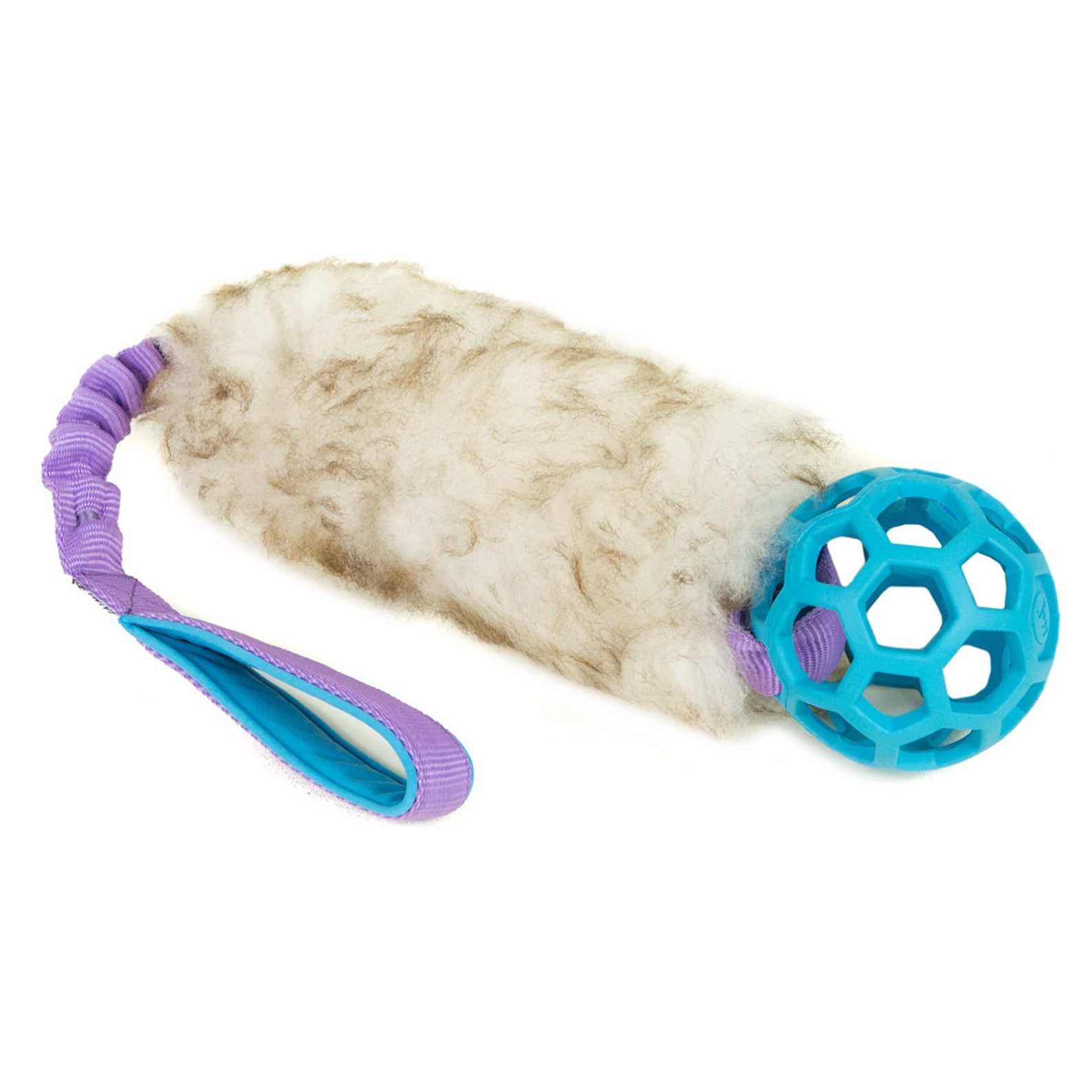 MEDIUM Fell Tug Hunde spielzeug Schaffell mit flexiblem Griff Etsy