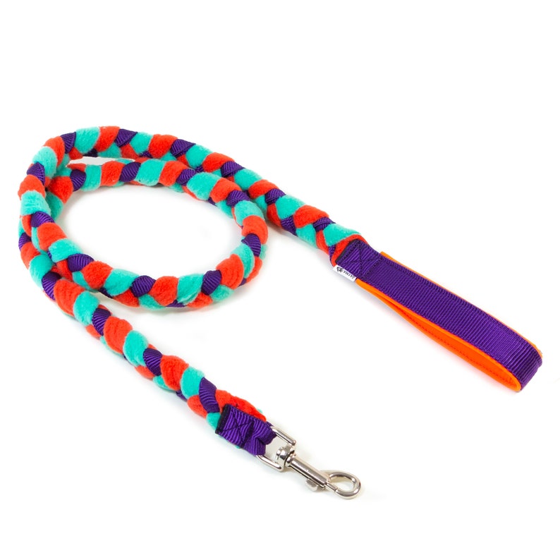 Agility Leash Fleece Braided Etsy