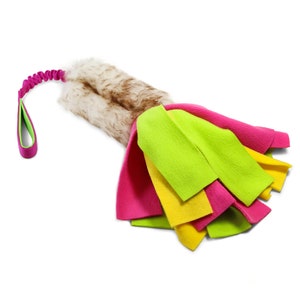 MEDIUM Sheepskin bungee with fleece stripes